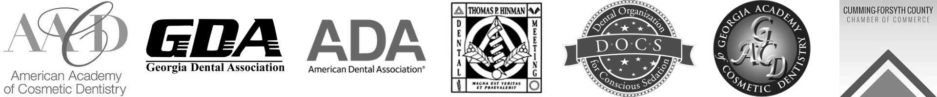 Georgia Dental Association American Dental Association Dental Organizations logos banner